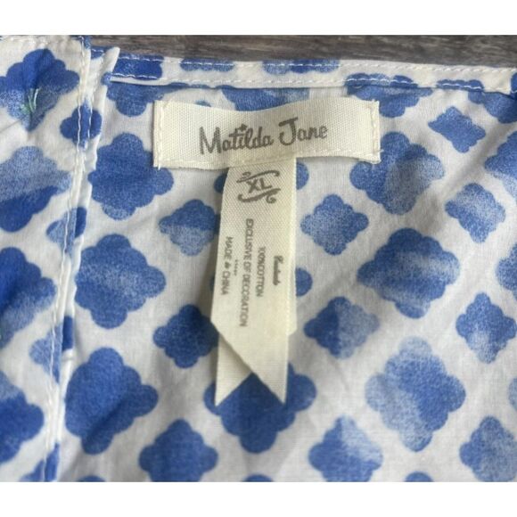 Blue Sz XL Tassel ADVENTURE BEGINS WANDERING WATERS Sleeveless Top MATILDA JANE - Picture 8 of 8